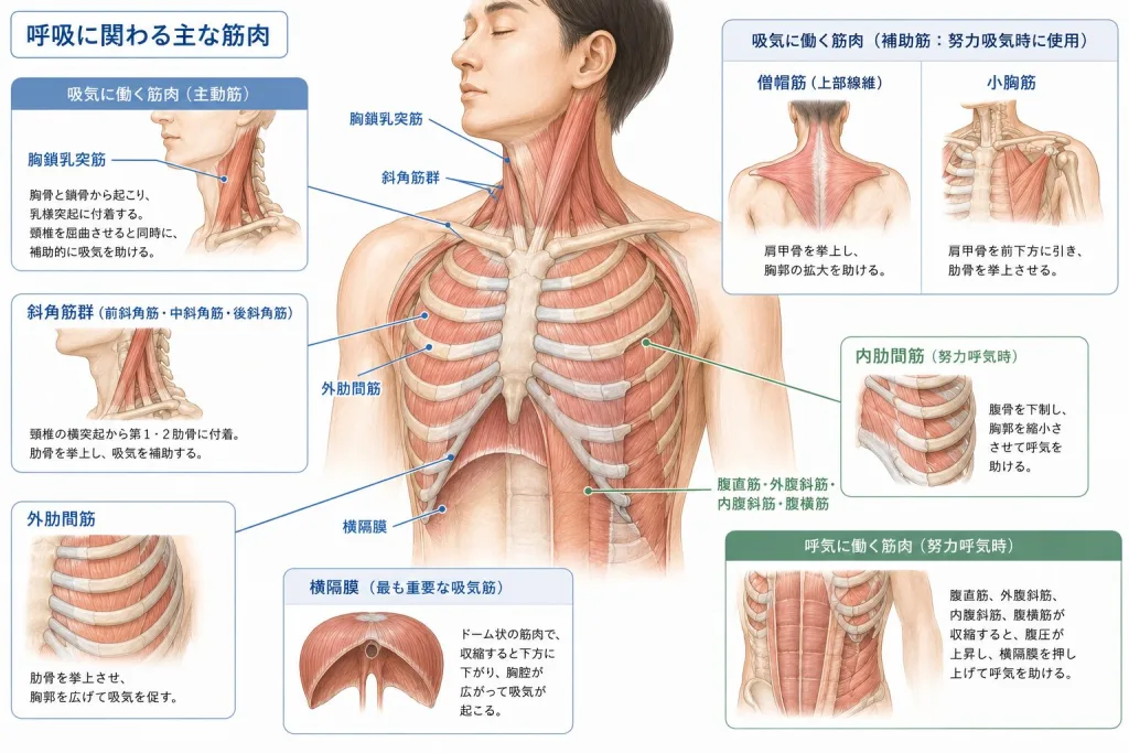 呼吸筋のまとめ画像